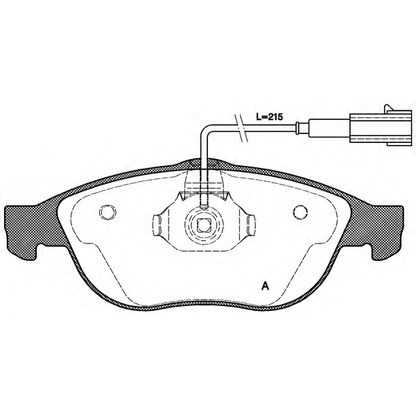 Foto Kit pastiglie freno, Freno a disco OPEN PARTS BPA066011