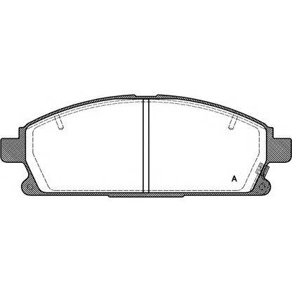 Фото Комплект тормозных колодок, дисковый тормоз OPEN PARTS BPA067412