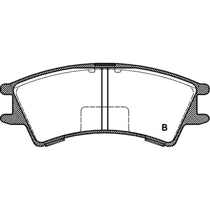 Foto Bremsbelagsatz, Scheibenbremse OPEN PARTS BPA067502