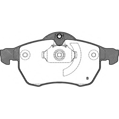 Photo Brake Pad Set, disc brake OPEN PARTS BPA068302