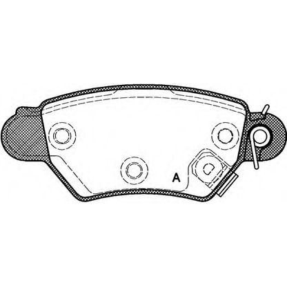 Фото Комплект тормозных колодок, дисковый тормоз OPEN PARTS BPA068502