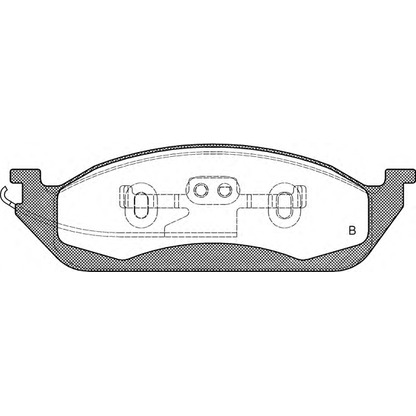 Photo Kit de plaquettes de frein, frein à disque OPEN PARTS BPA069701