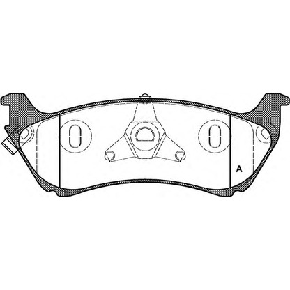 Фото Комплект тормозных колодок, дисковый тормоз OPEN PARTS BPA069801