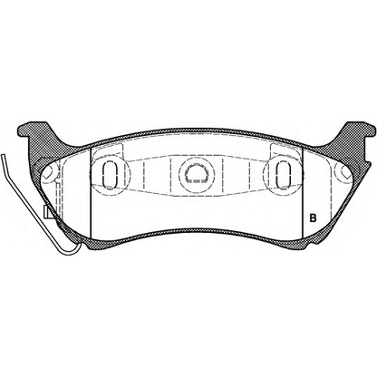 Photo Kit de plaquettes de frein, frein à disque OPEN PARTS BPA069801