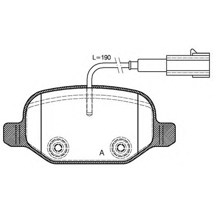 Фото Комплект тормозных колодок, дисковый тормоз OPEN PARTS BPA072702