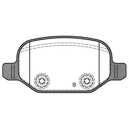 Photo Brake Pad Set, disc brake OPEN PARTS BPA072702