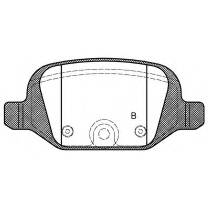 Foto Bremsbelagsatz, Scheibenbremse OPEN PARTS BPA072712