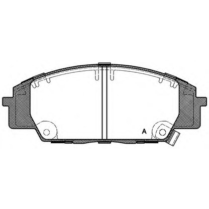 Фото Комплект тормозных колодок, дисковый тормоз OPEN PARTS BPA073502