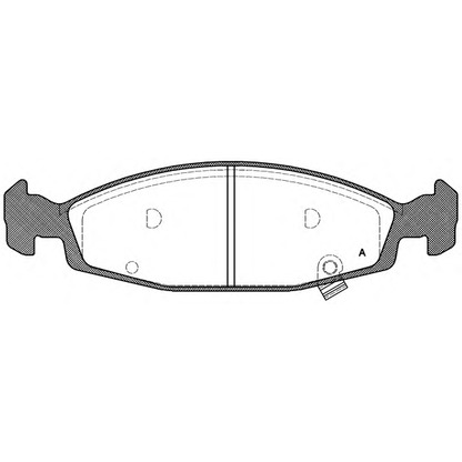 Photo Kit de plaquettes de frein, frein à disque OPEN PARTS BPA073602