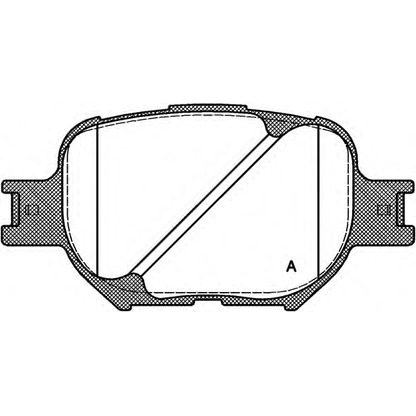 Photo Brake Pad Set, disc brake OPEN PARTS BPA074200