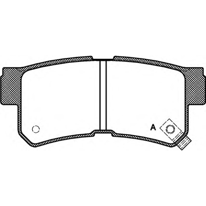 Foto Bremsbelagsatz, Scheibenbremse OPEN PARTS BPA074622