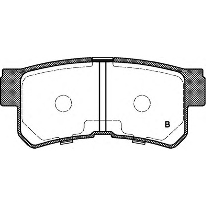 Foto Bremsbelagsatz, Scheibenbremse OPEN PARTS BPA074622