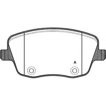 Photo Brake Pad Set, disc brake OPEN PARTS BPA077500