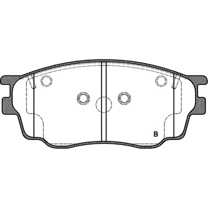 Photo Brake Pad Set, disc brake OPEN PARTS BPA080022