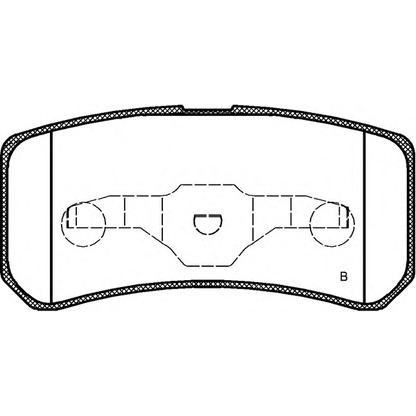 Фото Комплект тормозных колодок, дисковый тормоз OPEN PARTS BPA080302