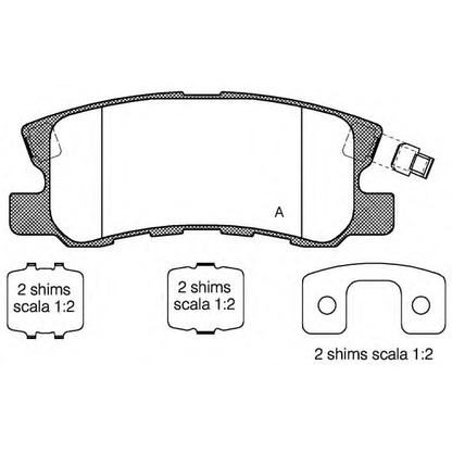 Photo Brake Pad Set, disc brake OPEN PARTS BPA080322