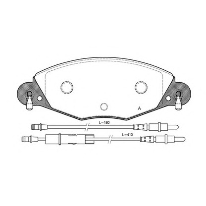 Фото Комплект тормозных колодок, дисковый тормоз OPEN PARTS BPA082704