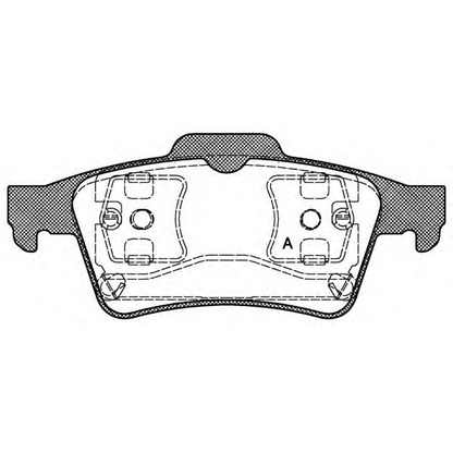 Photo Brake Pad Set, disc brake OPEN PARTS BPA084200