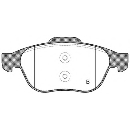 Photo Brake Pad Set, disc brake OPEN PARTS BPA084320