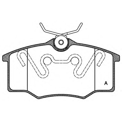 Фото Комплект тормозных колодок, дисковый тормоз OPEN PARTS BPA084600