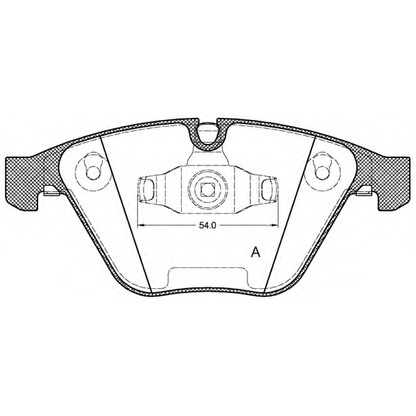 Photo Brake Pad Set, disc brake OPEN PARTS BPA085710