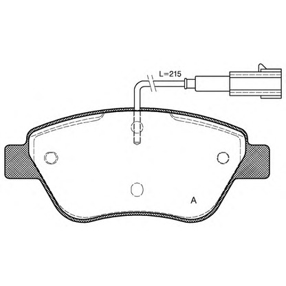 Foto Bremsbelagsatz, Scheibenbremse OPEN PARTS BPA085801