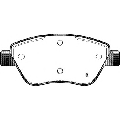 Foto Bremsbelagsatz, Scheibenbremse OPEN PARTS BPA085801