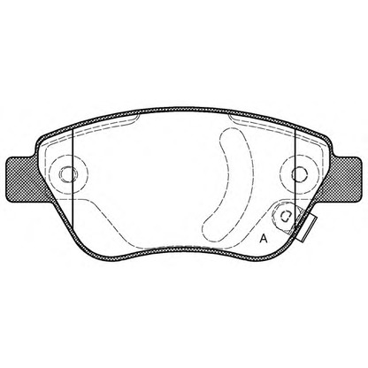 Photo Brake Pad Set, disc brake OPEN PARTS BPA085831