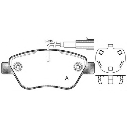 Foto Bremsbelagsatz, Scheibenbremse OPEN PARTS BPA085832