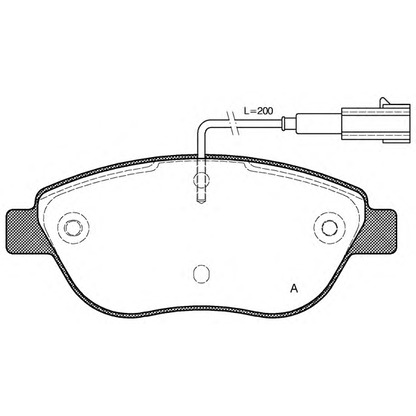 Фото Комплект тормозных колодок, дисковый тормоз OPEN PARTS BPA085901