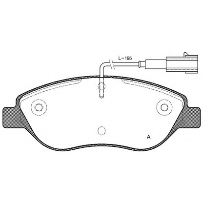 Фото Комплект тормозных колодок, дисковый тормоз OPEN PARTS BPA086001