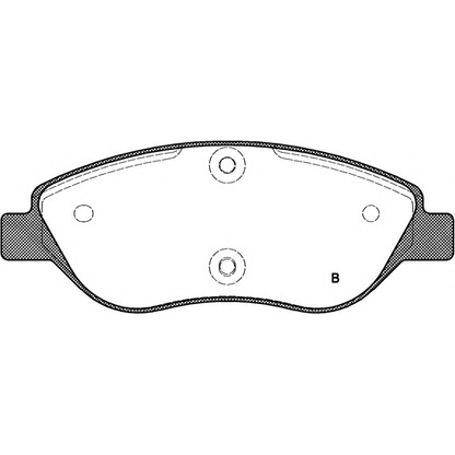 Foto Bremsbelagsatz, Scheibenbremse OPEN PARTS BPA086001