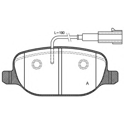 Photo Brake Pad Set, disc brake OPEN PARTS BPA087802