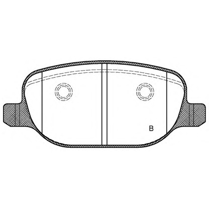 Фото Комплект тормозных колодок, дисковый тормоз OPEN PARTS BPA087802