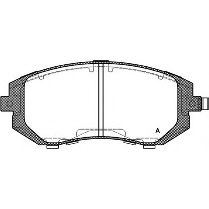 Фото Комплект тормозных колодок, дисковый тормоз OPEN PARTS BPA095111