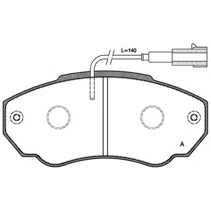 Photo Brake Pad Set, disc brake OPEN PARTS BPA096001