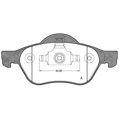 Foto Bremsbelagsatz, Scheibenbremse OPEN PARTS BPA096200