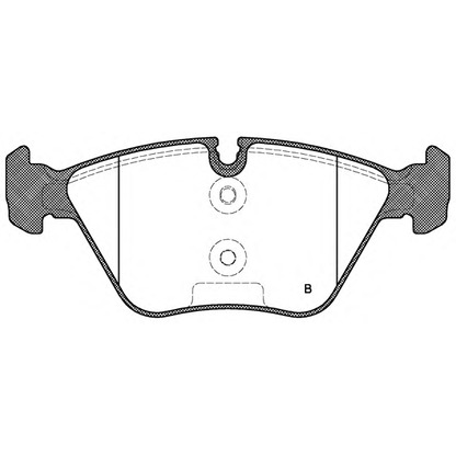 Фото Комплект тормозных колодок, дисковый тормоз OPEN PARTS BPA096300