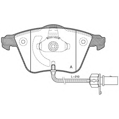 Photo Brake Pad Set, disc brake OPEN PARTS BPA096412