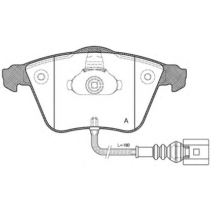 Фото Комплект тормозных колодок, дисковый тормоз OPEN PARTS BPA096432