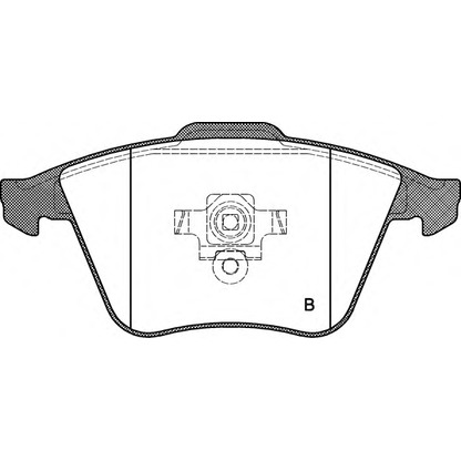 Фото Комплект тормозных колодок, дисковый тормоз OPEN PARTS BPA096432