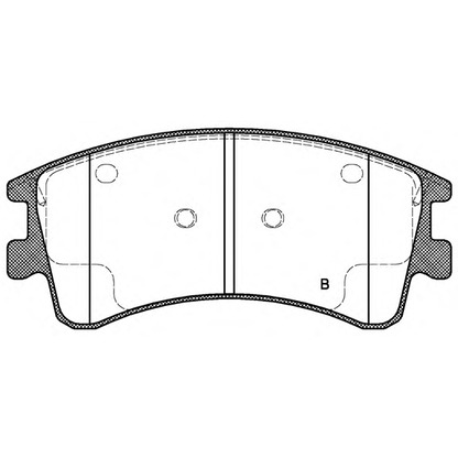 Фото Комплект тормозных колодок, дисковый тормоз OPEN PARTS BPA097002