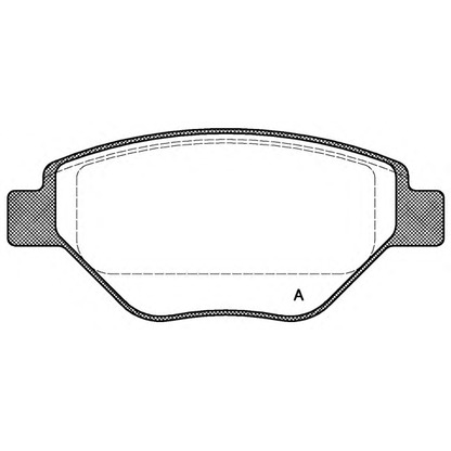 Photo Kit de plaquettes de frein, frein à disque OPEN PARTS BPA097700