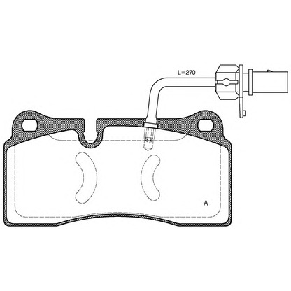 Фото Комплект тормозных колодок, дисковый тормоз OPEN PARTS BPA098311