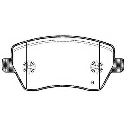 Фото Комплект тормозных колодок, дисковый тормоз OPEN PARTS BPA098711