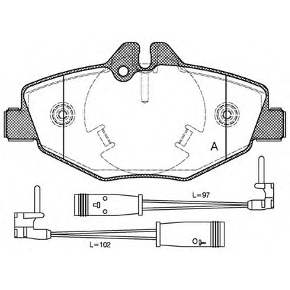 Photo Brake Pad Set, disc brake OPEN PARTS BPA099002