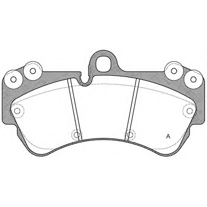 Foto Bremsbelagsatz, Scheibenbremse OPEN PARTS BPA099400