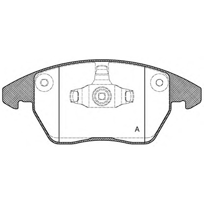 Photo Kit de plaquettes de frein, frein à disque OPEN PARTS BPA103010