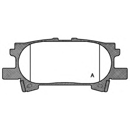 Photo Brake Pad Set, disc brake OPEN PARTS BPA104000