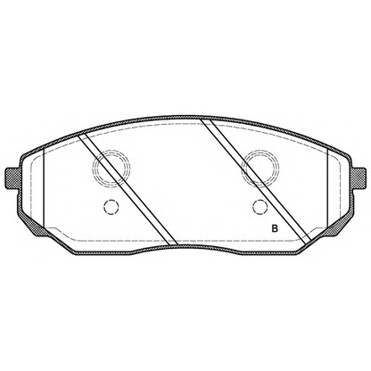 Photo Kit de plaquettes de frein, frein à disque OPEN PARTS BPA104102